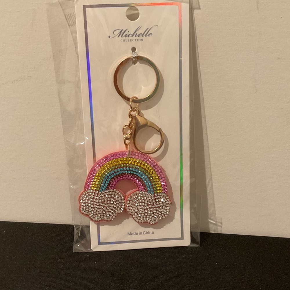 Michelle Collection Rainbow Crystal Keychain. 🆕